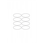 40583 - Label Size 55mm x 25mm - 8 label(s) per sheet
