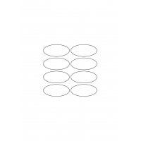 40583 - Label Size 55mm x 25mm - 8 label(s) per sheet