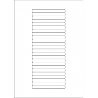 40588 - Label Size 100mm x 10mm - 24 label(s) per sheet