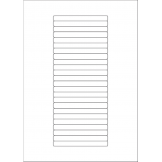 40588 - Label Size 100mm x 10mm - 24 label(s) per sheet 