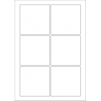 40590 - Label Size 88mm x 88mm - 6 label(s) per sheet