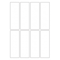 40591 - Label Size 45mm x 135mm - 8 label(s) per sheet