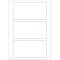 40597 - Label Size 165mm x 85mm - 3 label(s) per sheet