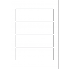 40598 - Label Size 165mm x 53mm - 4 label(s) per sheet