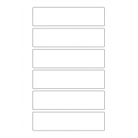 40599 - Label Size 155mm x 40mm - 6 label(s) per sheet