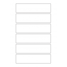 40599 - Label Size 155mm x 40mm - 6 label(s) per sheet