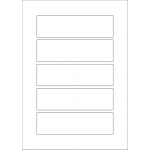 40600 - Label Size 151mm x 43mm - 5 label(s) per sheet
