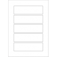 40600 - Label Size 151mm x 43mm - 5 label(s) per sheet