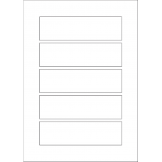 40600 - Label Size 151mm x 43mm - 5 label(s) per sheet