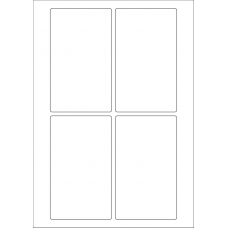 40603 - Label Size 80mm x 135mm - 4 label(s) per sheet
