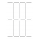 40604 - Label Size 44mm x 128mm - 8 label(s) per sheet