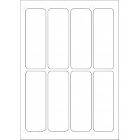 40604 - Label Size 44mm x 128mm - 8 label(s) per sheet