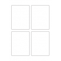 40607 - Label Size 87mm x 117.5mm - 4 label(s) per sheet