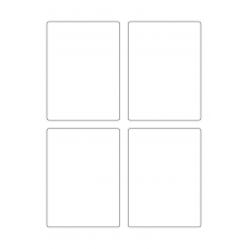 40607 - Label Size 87mm x 117.5mm - 4 label(s) per sheet