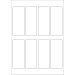 40608 - Label Size 45mm x 112.5mm - 8 label(s) per sheet