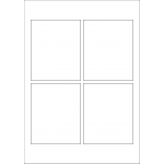 40609 - Label Size 90mm x 110mm - 4 label(s) per sheet