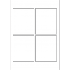 40609 - Label Size 90mm x 110mm - 4 label(s) per sheet