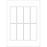 40610 - Label Size 40mm x 105mm - 8 label(s) per sheet