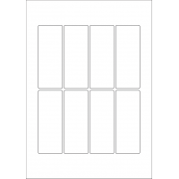 40610 - Label Size 40mm x 105mm - 8 label(s) per sheet