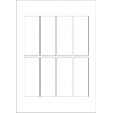 40610 - Label Size 40mm x 105mm - 8 label(s) per sheet