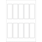 40611 - Label Size 35mm x 105.25mm - 10 label(s) per sheet