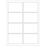 40612 - Label Size 95mm x 65mm - 8 label(s) per sheet