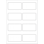 40615 - Label Size 92.5mm x 47mm - 8 label(s) per sheet