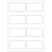 40615 - Label Size 92.5mm x 47mm - 8 label(s) per sheet