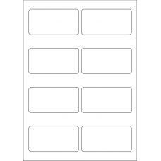 40615 - Label Size 92.5mm x 47mm - 8 label(s) per sheet