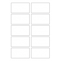 40616 - Label Size 90mm x 50mm - 10 label(s) per sheet