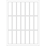 40618 - Label Size 25mm x 89mm - 21 label(s) per sheet