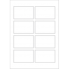 40621 - Label Size 86mm x 52.9mm - 8 label(s) per sheet