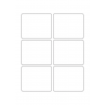 40623 - Label Size 85mm x 70mm - 6 label(s) per sheet