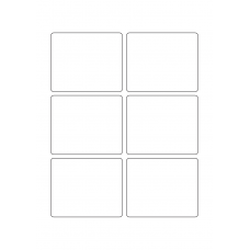 40623 - Label Size 85mm x 70mm - 6 label(s) per sheet