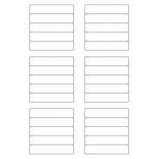 40624 - Label Size 83mm x 17mm - 30 label(s) per sheet