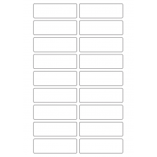 40625 - Label Size 82mm x 27mm - 18 label(s) per sheet