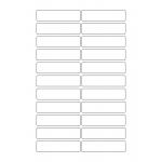 40631 - Label Size 80mm x 20mm - 22 label(s) per sheet
