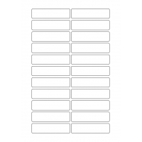 40631 - Label Size 80mm x 20mm - 22 label(s) per sheet
