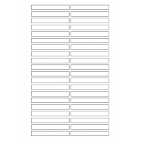 40632 - Label Size 80mm x 10mm - 40 label(s) per sheet