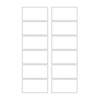 40634 - Label Size 75mm x 40mm - 12 label(s) per sheet