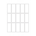 40635 - Label Size 32mm x 75mm - 15 label(s) per sheet