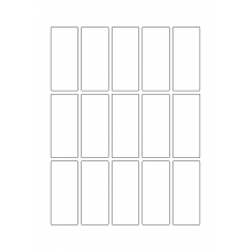40635 - Label Size 32mm x 75mm - 15 label(s) per sheet