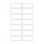 40636 - Label Size 72mm x 31mm - 14 label(s) per sheet