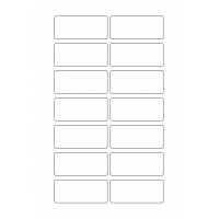 40636 - Label Size 72mm x 31mm - 14 label(s) per sheet