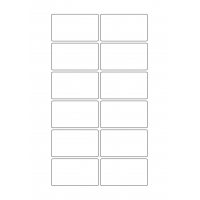 40637 - Label Size 70mm x 40mm - 12 label(s) per sheet