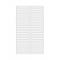 40639 - Label Size 65mm x 7mm - 40 label(s) per sheet