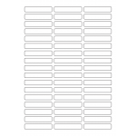 40641 - Label Size 60mm x 11mm - 51 label(s) per sheet