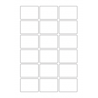 40643 - Label Size 55mm x 40mm - 18 label(s) per sheet