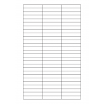 40644 - Label Size 55mm x 10mm - 81 label(s) per sheet