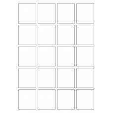 40645 - Label Size 46mm x 51.5mm - 20 label(s) per sheet